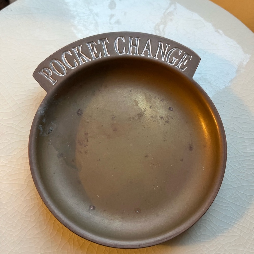 Gold Pocket Change Tray